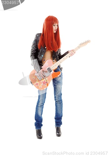 Image of guitar babe