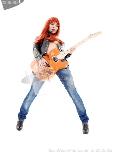 Image of guitar babe