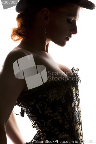 Image of woman in corset