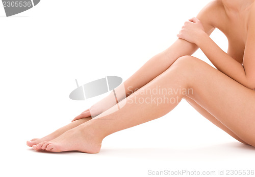 Image of healthy beautiful woman legs