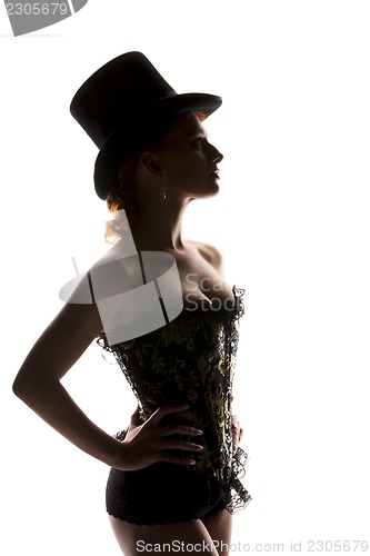 Image of woman in corset