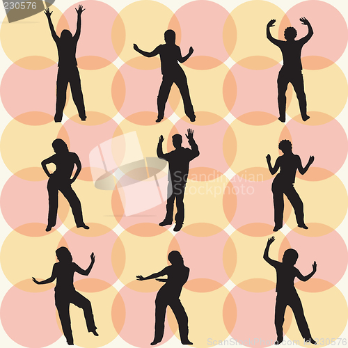 Image of Dancing silhouettes