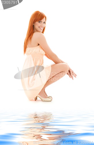 Image of tall redhead
