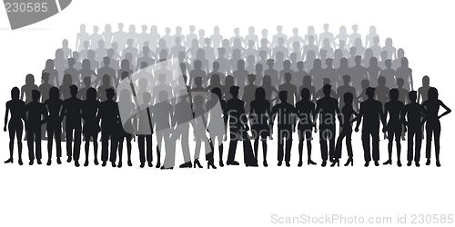 Image of Silhouettes of people