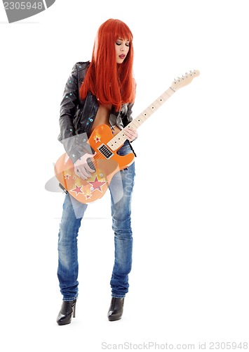 Image of guitar babe