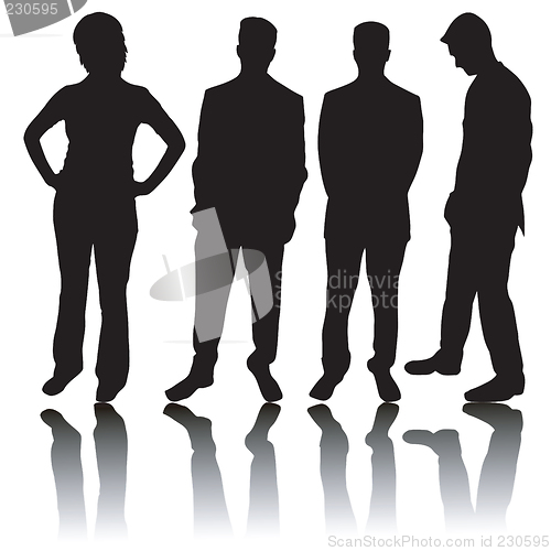 Image of Business people silhouettes