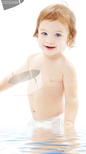 Image of baby boy in diaper