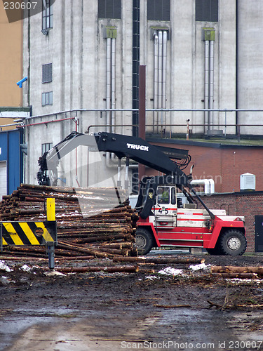 Image of Truck Loading Timber