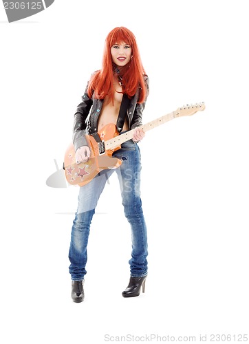 Image of guitar babe