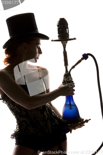 Image of woman with hookah