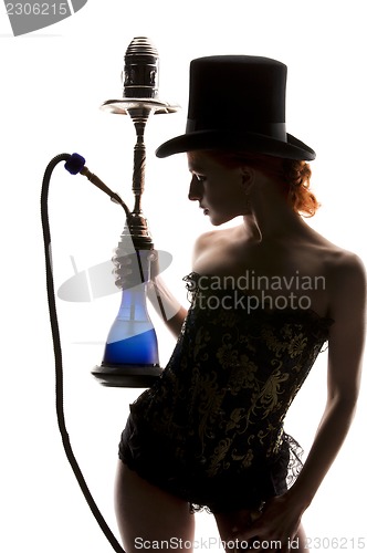 Image of woman with hookah
