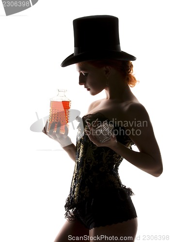 Image of woman with bottle