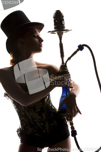 Image of woman with hookah