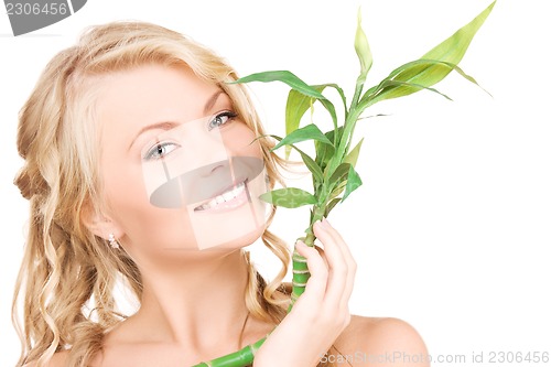 Image of woman with sprout