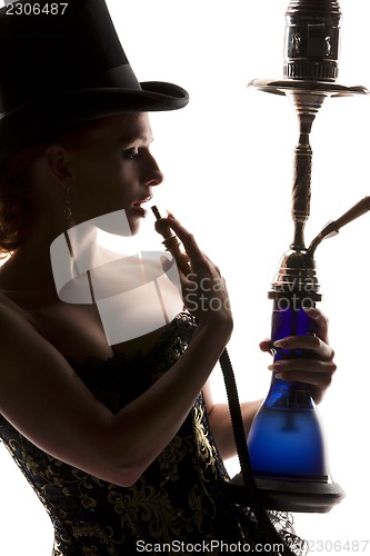 Image of woman with hookah