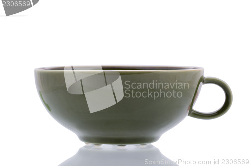 Image of Green ceramic cup