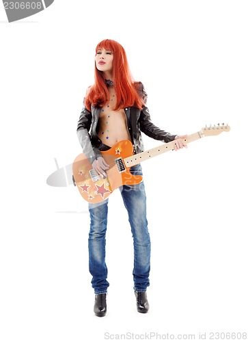 Image of guitar babe