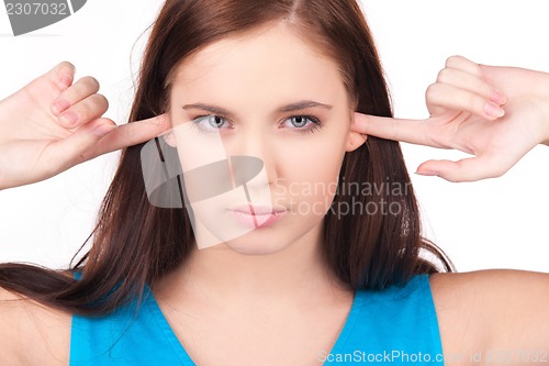 Image of unhappy teenage girl