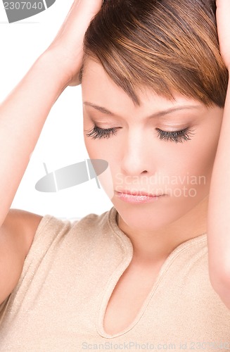 Image of unhappy woman