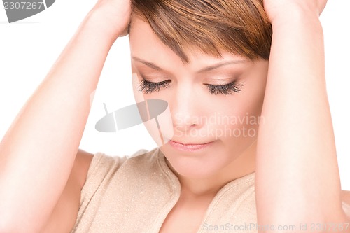 Image of unhappy woman