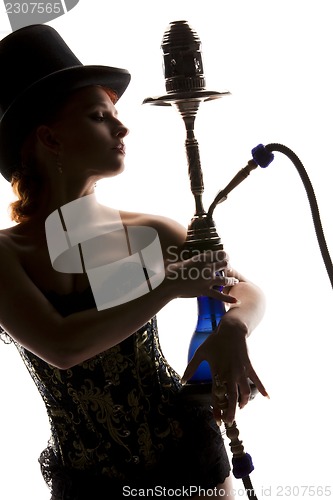 Image of woman with hookah