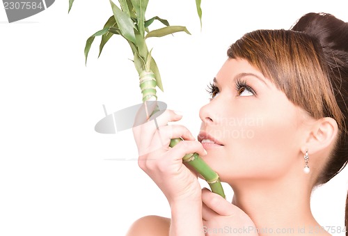 Image of woman with sprout