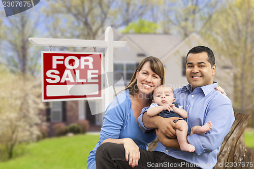 Image of Couple in Front of For Sale Sign and House