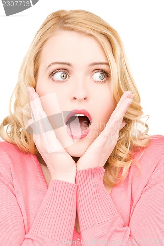 Image of surprised woman face