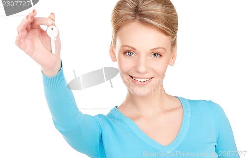 Image of happy woman with keys