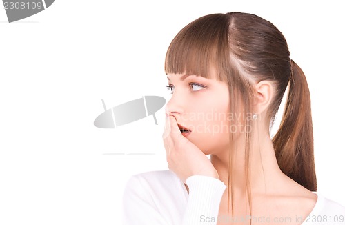 Image of shocked woman