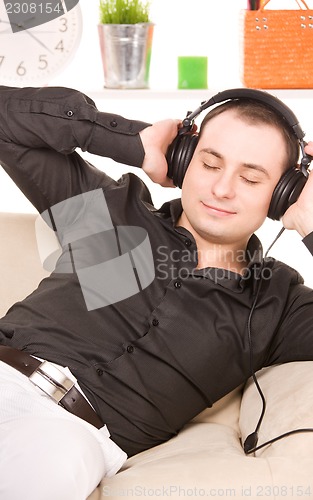 Image of man in headphones