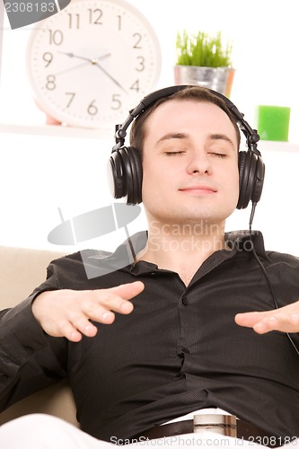 Image of man in headphones
