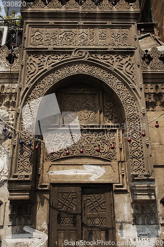 Image of Oriental craft - decoration of an entrance