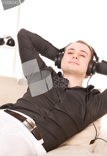 Image of man in headphones