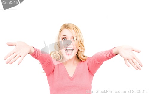 Image of surprised woman face