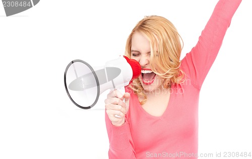 Image of woman with megaphone