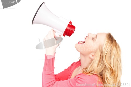 Image of woman with megaphone