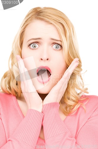 Image of surprised woman face