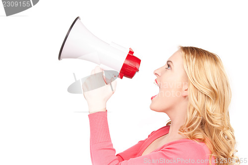 Image of woman with megaphone