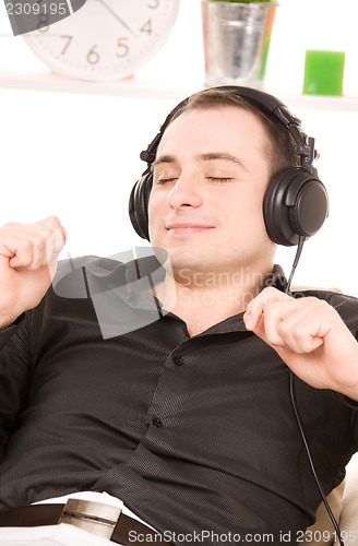 Image of man in headphones