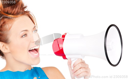 Image of woman with megaphone