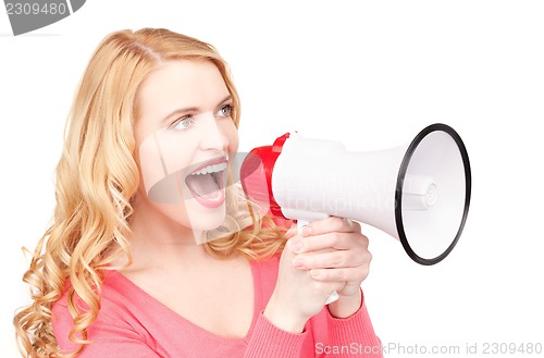 Image of woman with megaphone