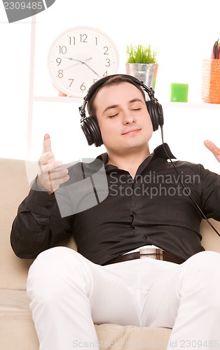 Image of man in headphones