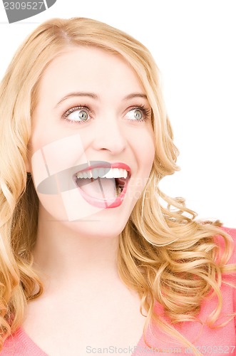 Image of surprised woman face