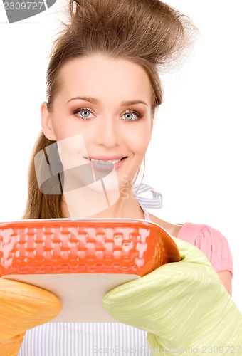 Image of cooking housewife