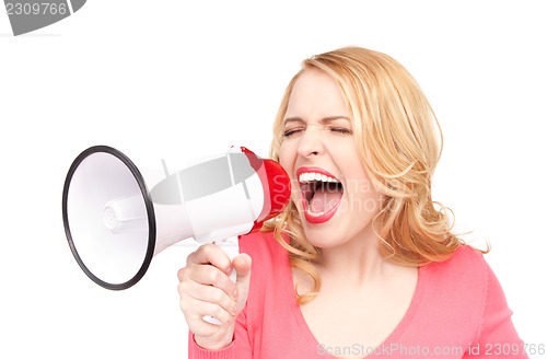 Image of woman with megaphone