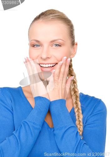 Image of surprised woman face