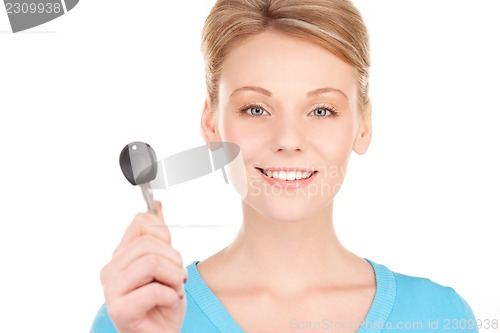Image of happy woman with car key