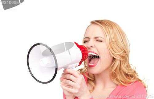 Image of woman with megaphone