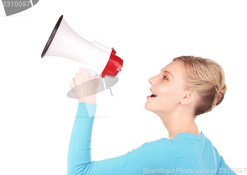 Image of woman with megaphone